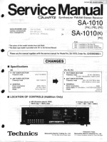 Technics - SA-1010 - Service manual 